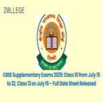 CBSE Supplementary Exams 2025 Class 10 from July 15 to 22 Class 12 on July 15 Full Date Sheet Released